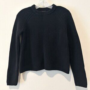 Quince Black Crew Neck Sweater